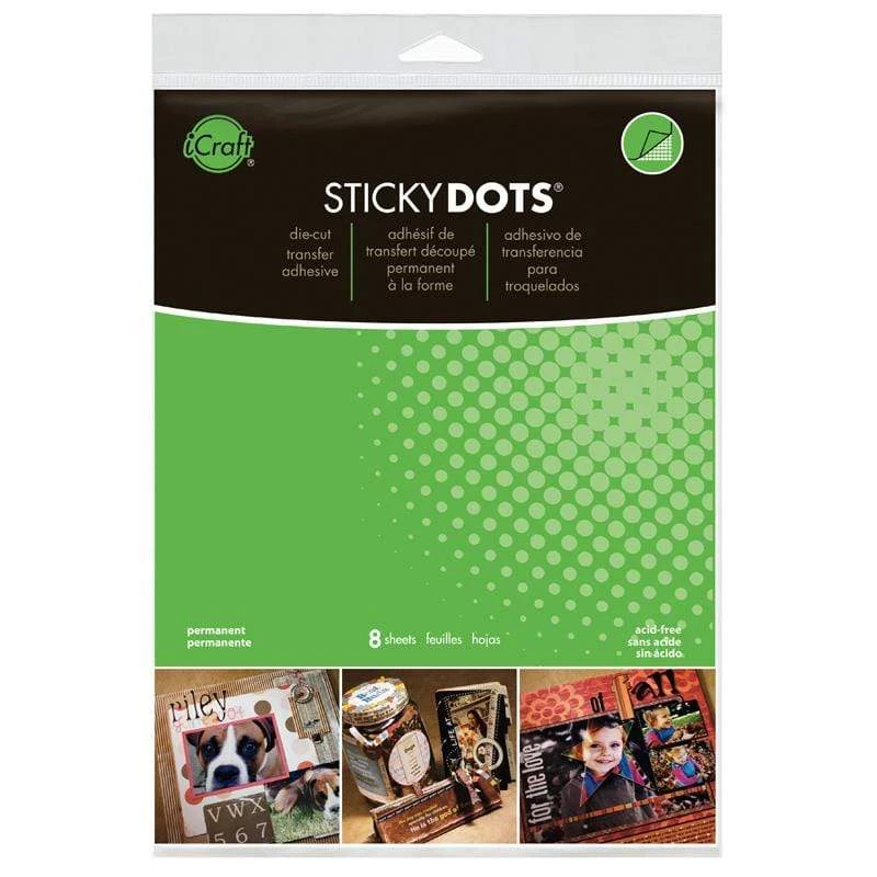 Adheviso de Transferencia para Troquelados Sticky Dots A4 x 8 hojas - ICraft