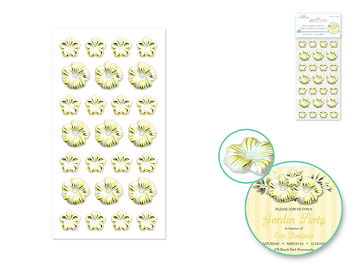 Adornos Floral 3D Apliques Decorativos - Brides Wish