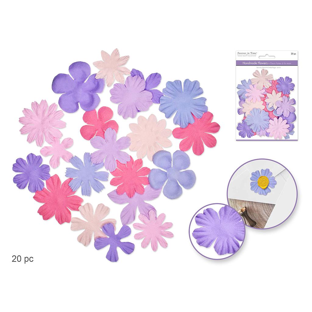 Flores de papel hechas a mano 44-32mm Pretty - Forever in Time