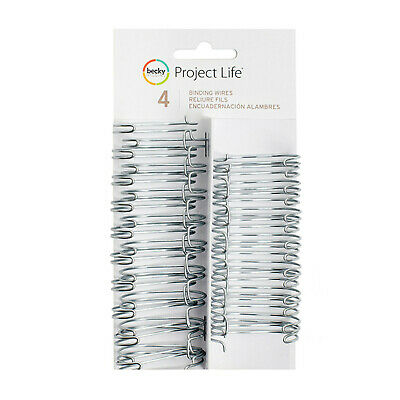 Anillos doble ring x 4 plateados 5/8&quot; - Project Life
