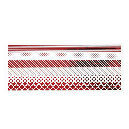Tiras adhesivas rojas Deco Strips