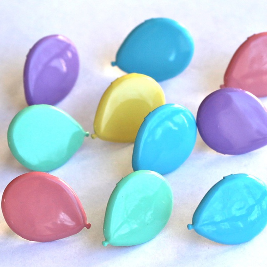 Brads en forma de globos colores pasteles x 12/paq. - Eyelet Outlet