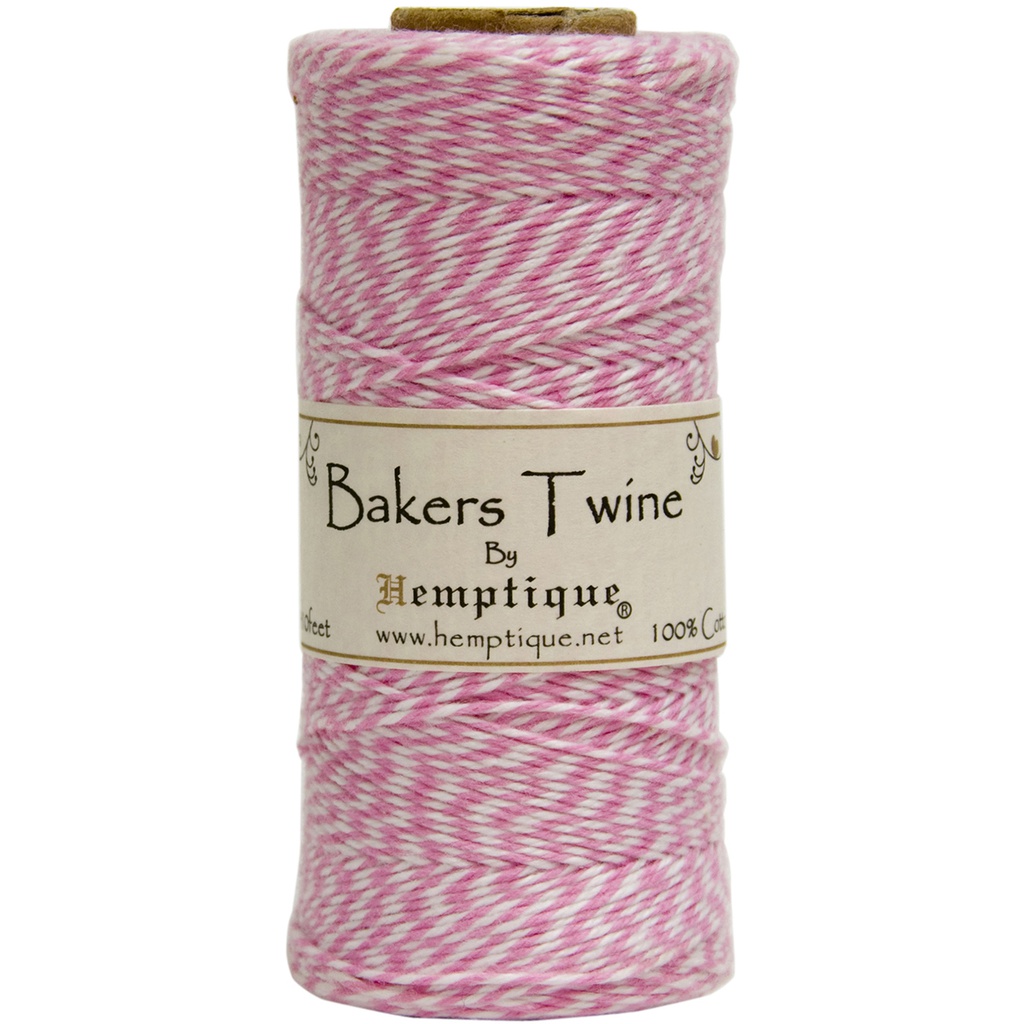 Bobina Baker's Twine Pita Melliza de Algodón Light Pink x 125m - Hemptique