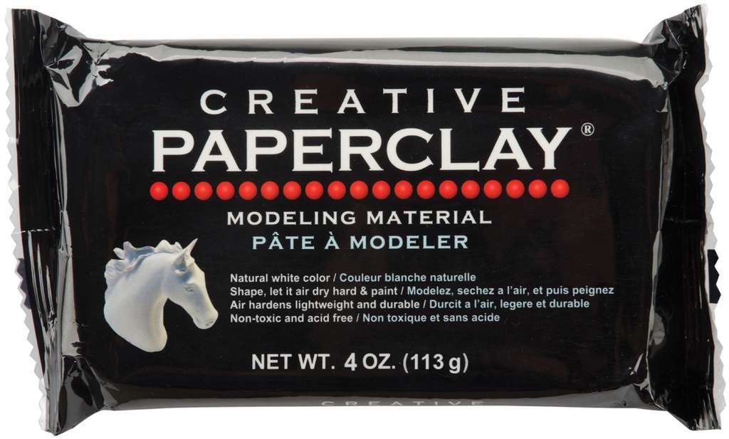 Arcilla de papel creativa color blanca 4oz - Creative Paperclay