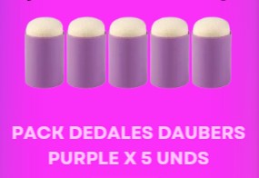 Set dedales daubers purple x 5 pzas.