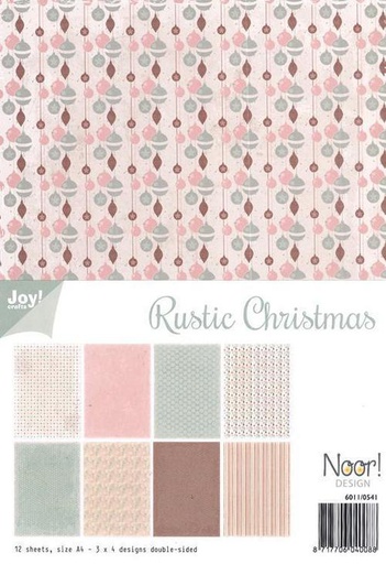 Block A4 Rustic Christmas - Joy! Craft Papers