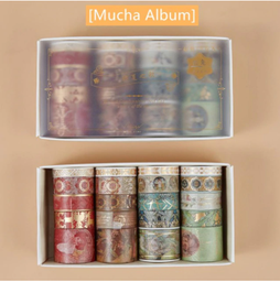[JDLH-4023] Set Washi tape Retro Divene Gold x  20pzas Mucha Album E