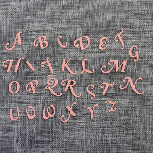 Troquel Abecedario script mayuscula - Q