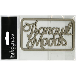 [p265] Chipboard Tranquil Moods Apliques Decorativos - Fab Scraps