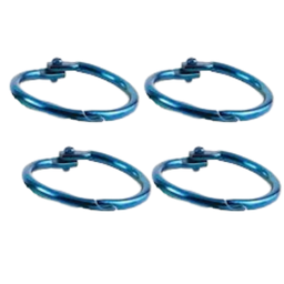 [p48] Aros metálicos para anillar Azul Celeste Metalico x 10 unds 1&quot; (2,54cm)