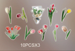 [PA008-H] Stickers transparentes bouquets x 30 pzas
