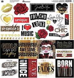 [FAW100] Stickers de cartulina personalizados 12&quot;X12&quot; Fashion Week - Reminisce