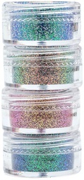 [34001018] Purpurina Glitter para resina Mix-Ins cambia de colores x 4pzas - American Crafts