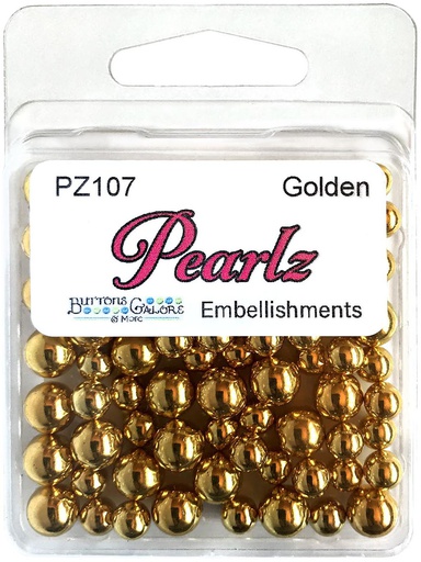 Perlas decorativas Golden 15g Pearlz - Buttons Galore